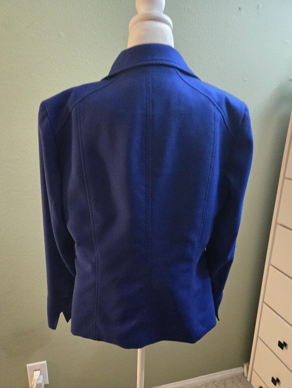 Kasper Women's Royal Blue Open-Front Blazer - Picture 2 of 6